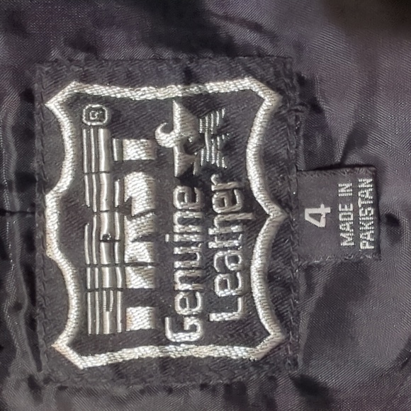 Vintage Genuine Leather Mini Skirt Sz 4 - Picture 4 of 9